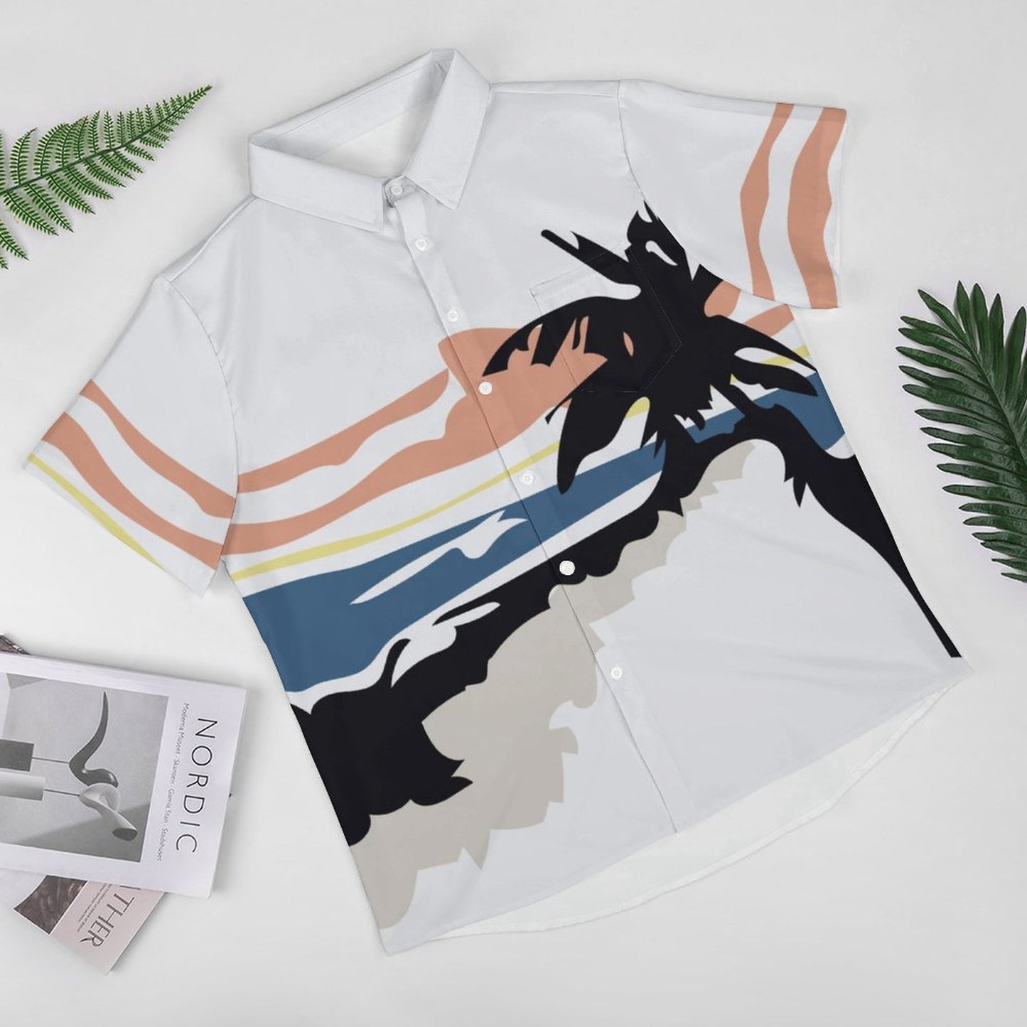 Men's Hawaiian Casual Short Sleeve Shirt 2306105174
