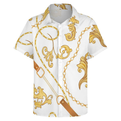 Men's Fashion Casual Printed Short Sleeve Shirts 2306100783