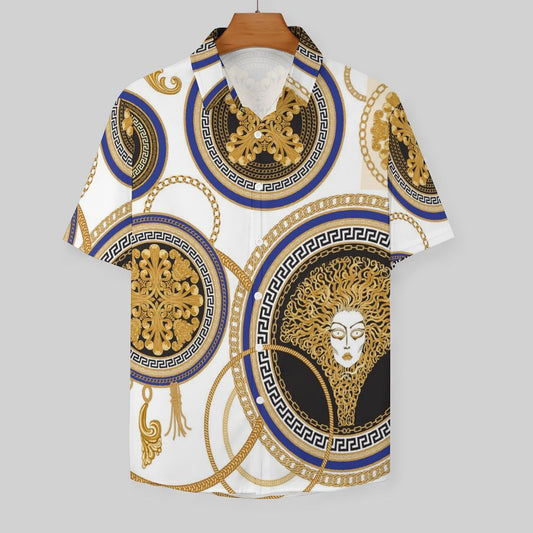 Men's Fashion Casual Printed Short Sleeve Shirts 2306100452