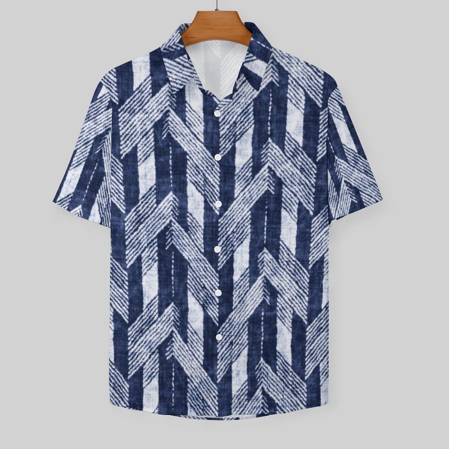 Men's Fashion Casual Printed Short Sleeve Shirts 2306105117