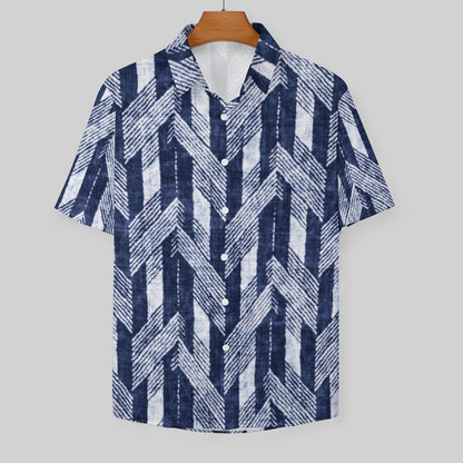 Men's Fashion Casual Printed Short Sleeve Shirts 2306105117