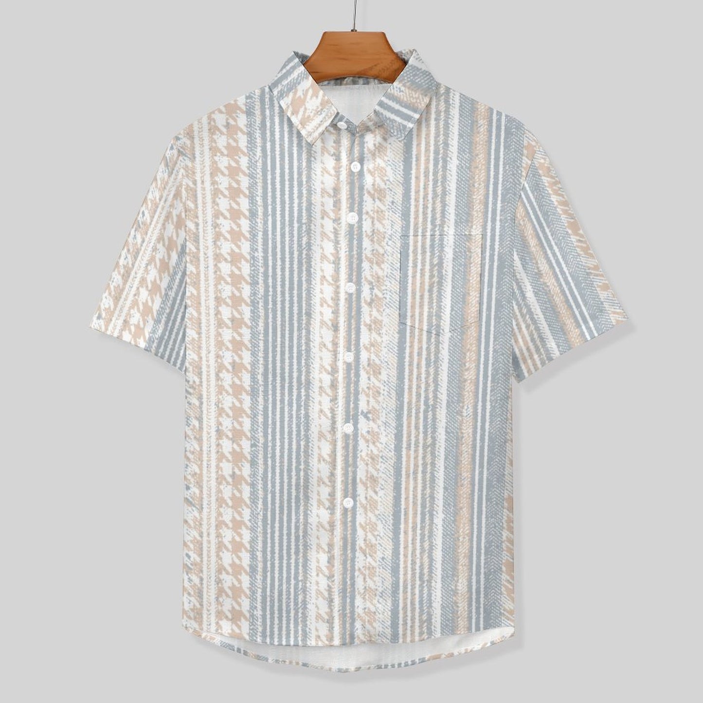 Men's Hawaiian Print Lapel Shirt 2304103754