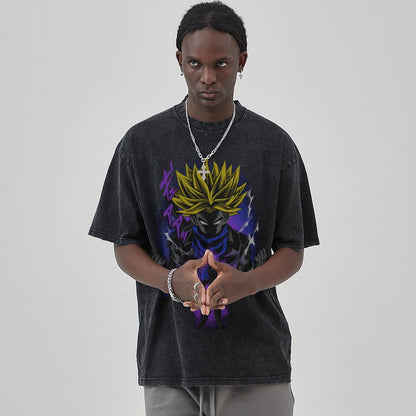 Unisex Vintage Solid Wash T-Shirts 2305102962