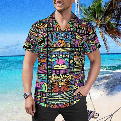 Men's Hawaiian Casual Short Sleeve Shirt 2305102398