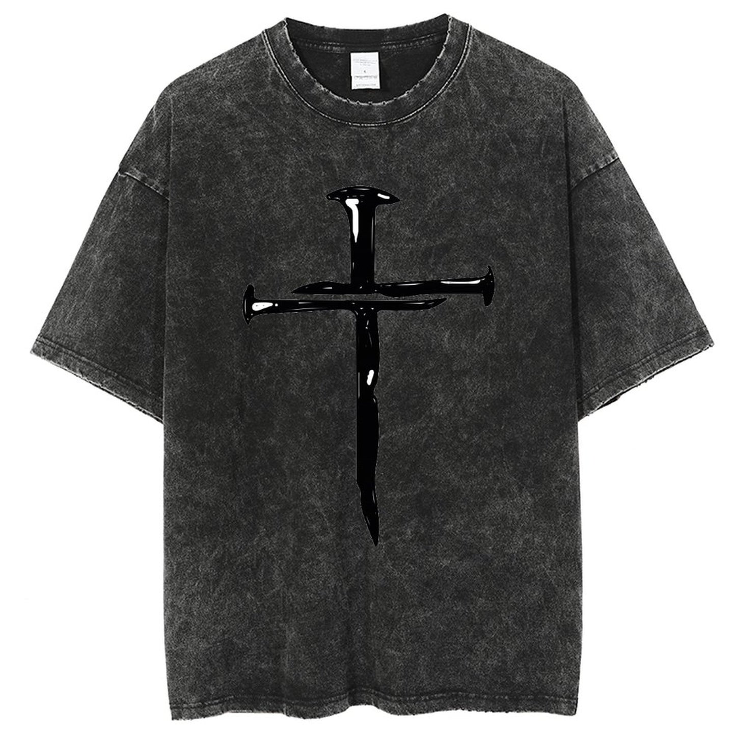 Unisex Vintage Solid Wash T-Shirts 2305103948