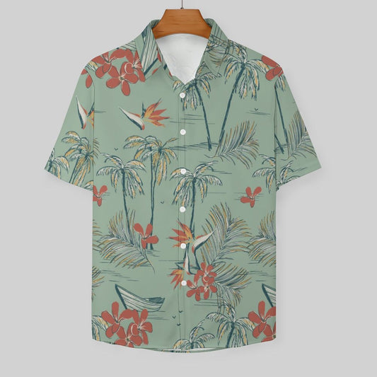 Men's Hawaiian Print Resort Shirt 2305106121