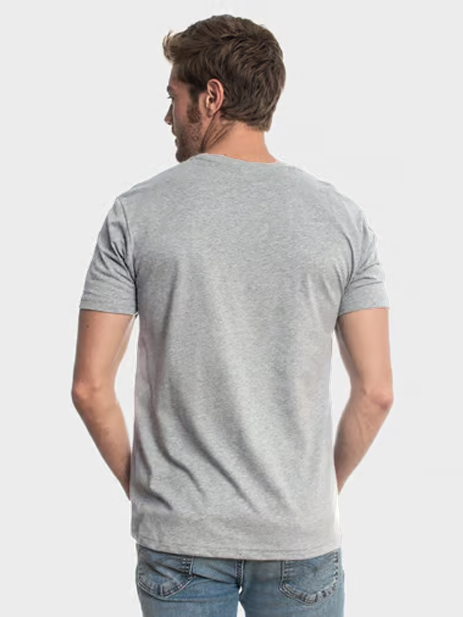 Men's Casual Little Captain America Printed Round Neck Short Sleeve T-Shirt