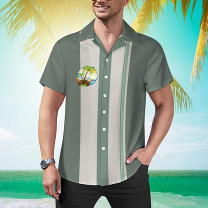 Men's Hawaiian Print Casual Shirt 2304107069
