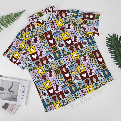Men's Fashion Casual Printed Short Sleeve Shirts 2306105163