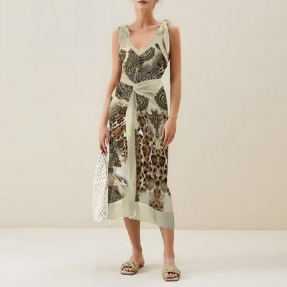 Casual Printed One-Piece Swimsuit And Cover Up 2305102878