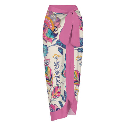 Casual Printed One-Piece Swimsuit And Cover Up 2305103193