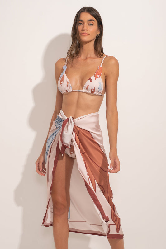Printed Fashion Bikini and Cover Up