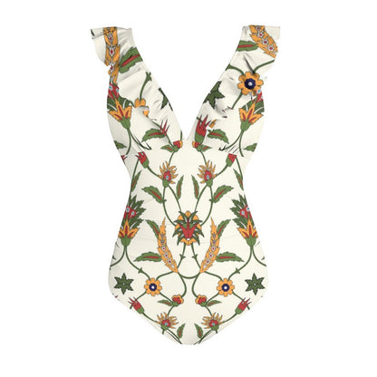 Casual Printed One Piece Swimsuit And Cover Up 2306101817