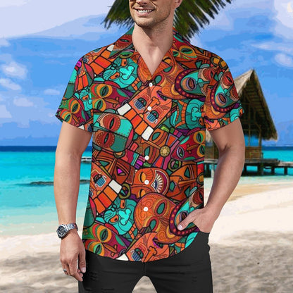 Men's Hawaiian Casual Short Sleeve Shirt 2305102399