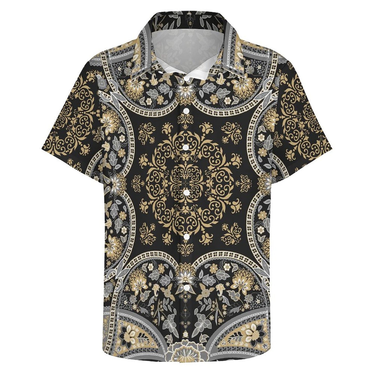Men's Fashion Casual Printed Short Sleeve Shirts 2306100457