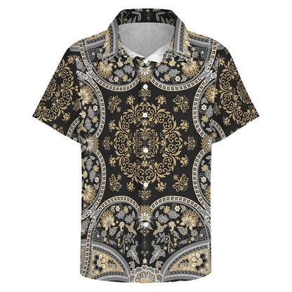 Men's Fashion Casual Printed Short Sleeve Shirts 2306100457