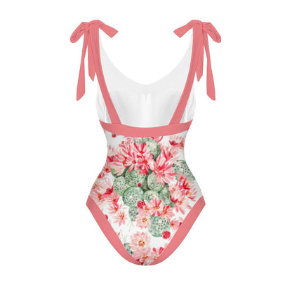 Casual Printed One-Piece Swimsuit And Cover Up 2305102886
