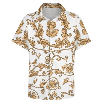 Men's Fashion Casual Printed Short Sleeve Shirts 2306100951
