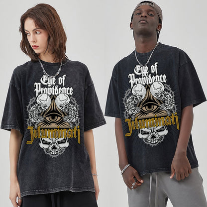 Unisex Vintage Solid Wash T-Shirts 2305101600