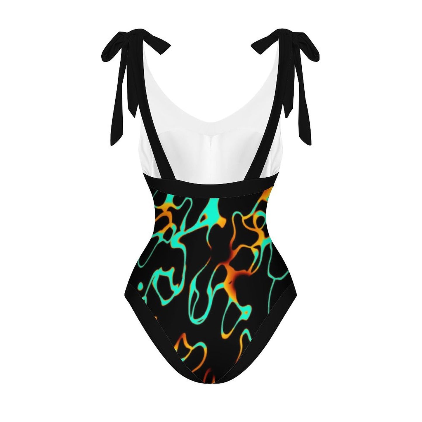 Casual Printed One-Piece Swimsuit And Cover Up 2305102422