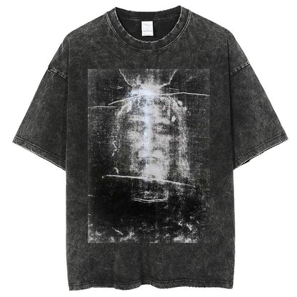 Unisex Vintage Solid Wash T-Shirts 2305103961