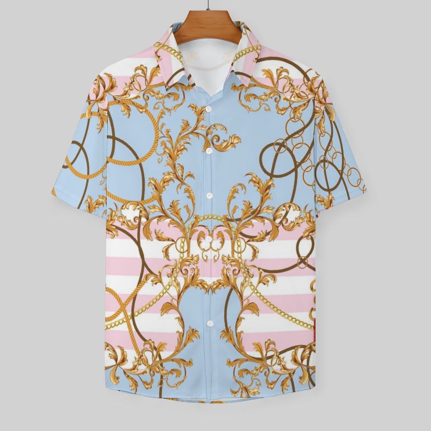 Men's Fashion Casual Printed Short Sleeve Shirts 2306101105