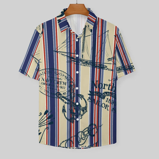 Men's Hawaiian Print Resort Shirt 2305102236
