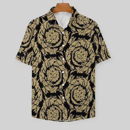 Men's Fashion Casual Printed Short Sleeve Shirts 2306100027