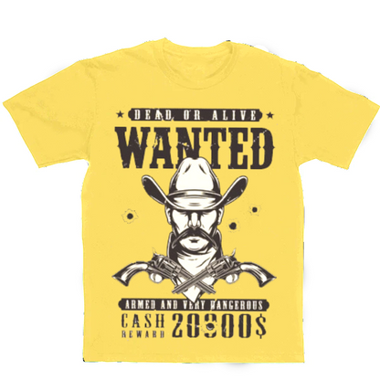 Cowboy Men's Casual Printed T-Shirt