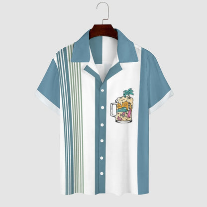 Men's Hawaiian Print Casual Shirt 2304104638
