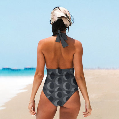 Casual Printed One Piece Swimsuit And Cover Up 2306102253