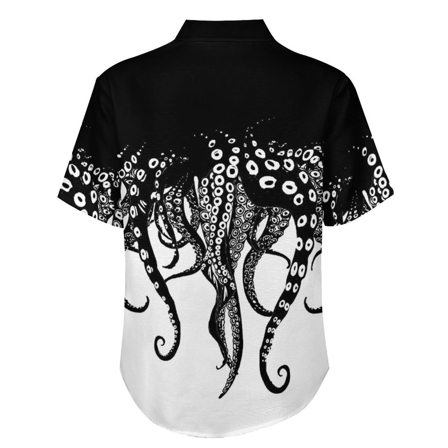 Men's Octopus Painted Print Vacation Hawaiian Shirt2305106286
