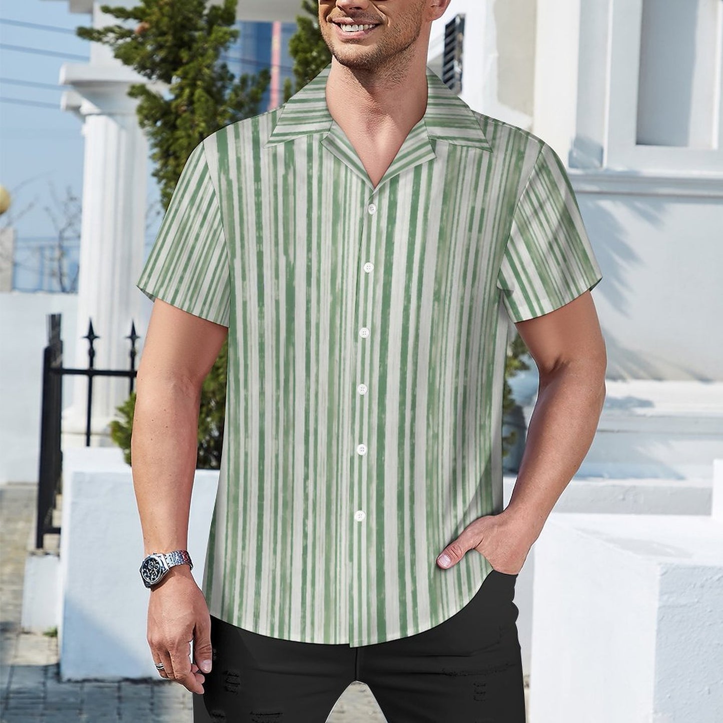 Men's Hawaiian Casual Short Sleeve Shirt 2305101698