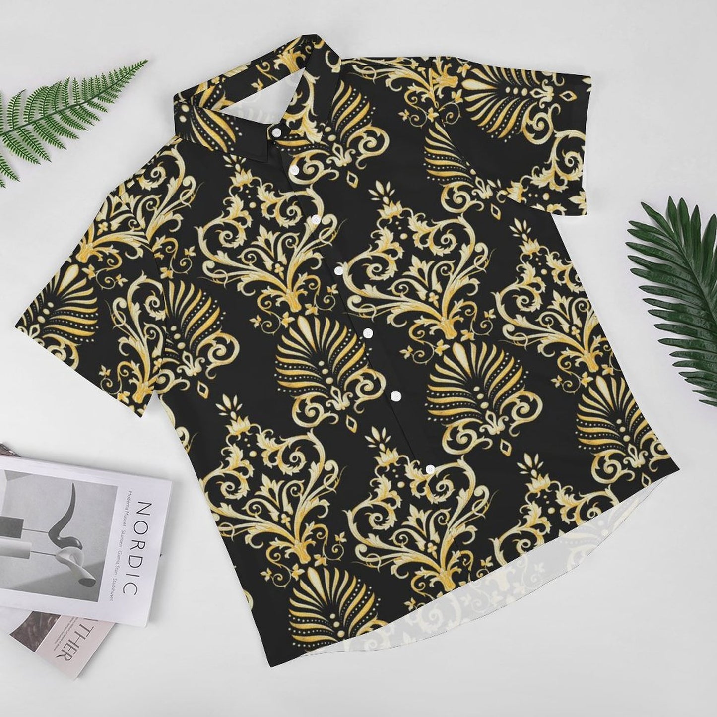 Men's Fashion Casual Printed Short Sleeve Shirts 2306100028