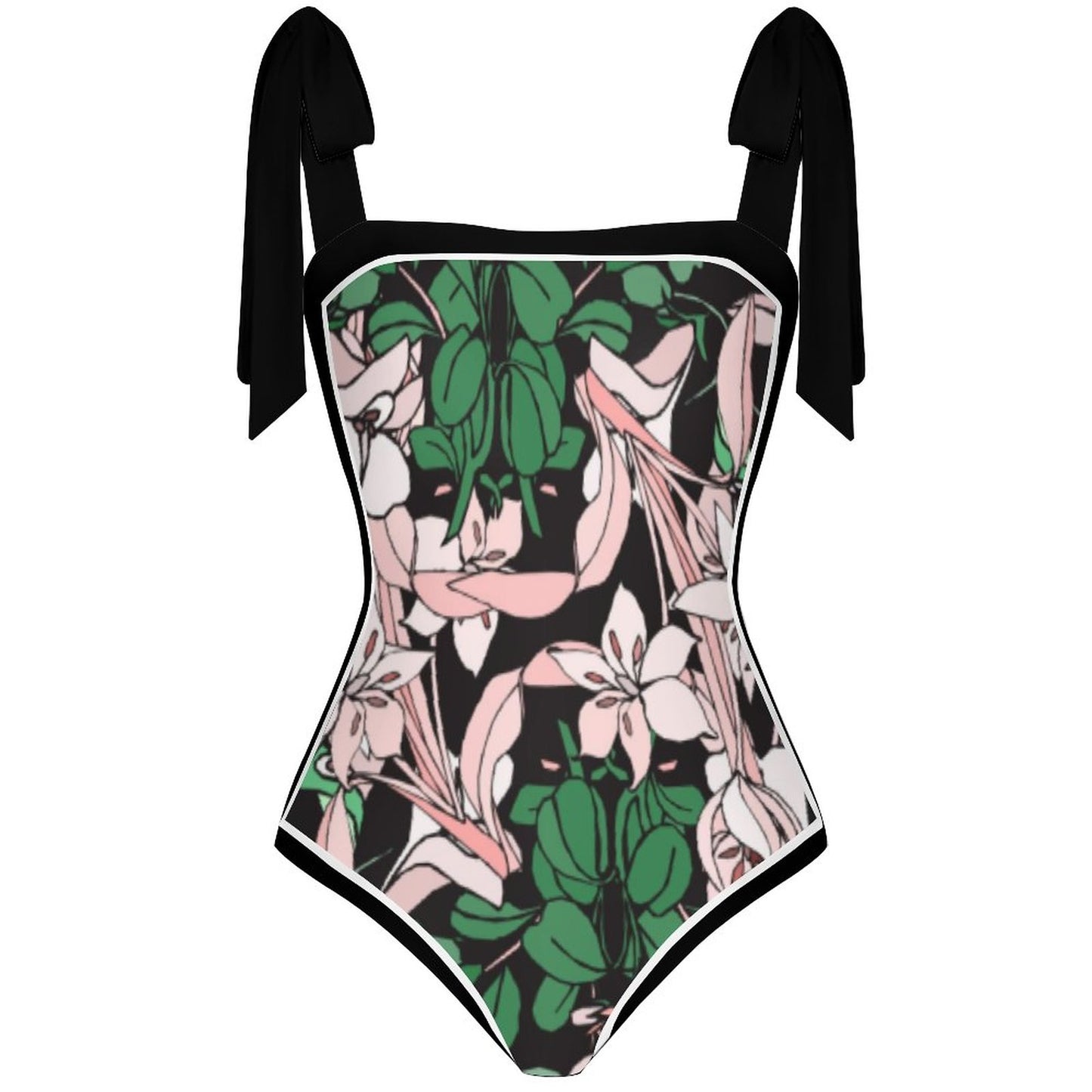 Fashion Printed One Piece Swimsuit And Cover Up 2305105318