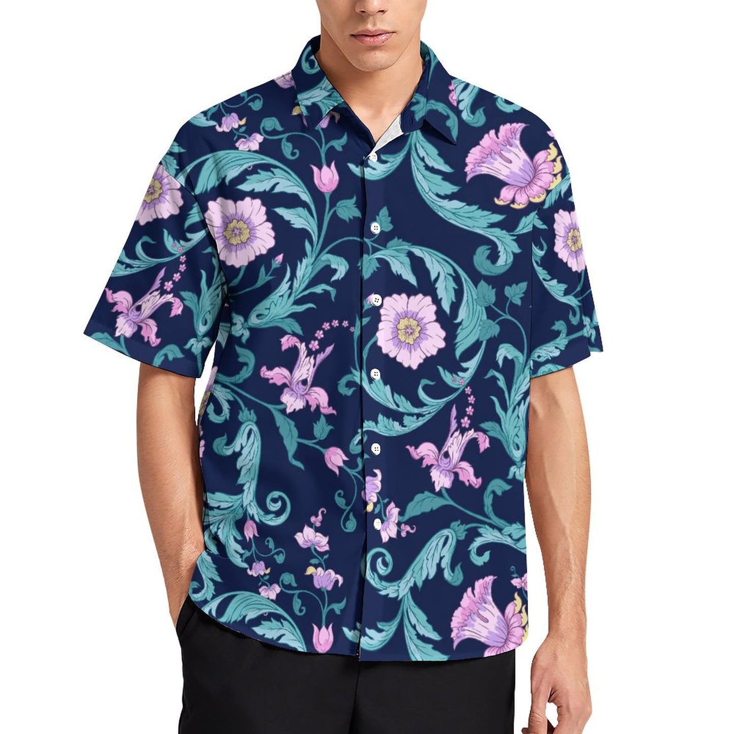 Men's Fashion Casual Printed Short Sleeve Shirts 2306100458