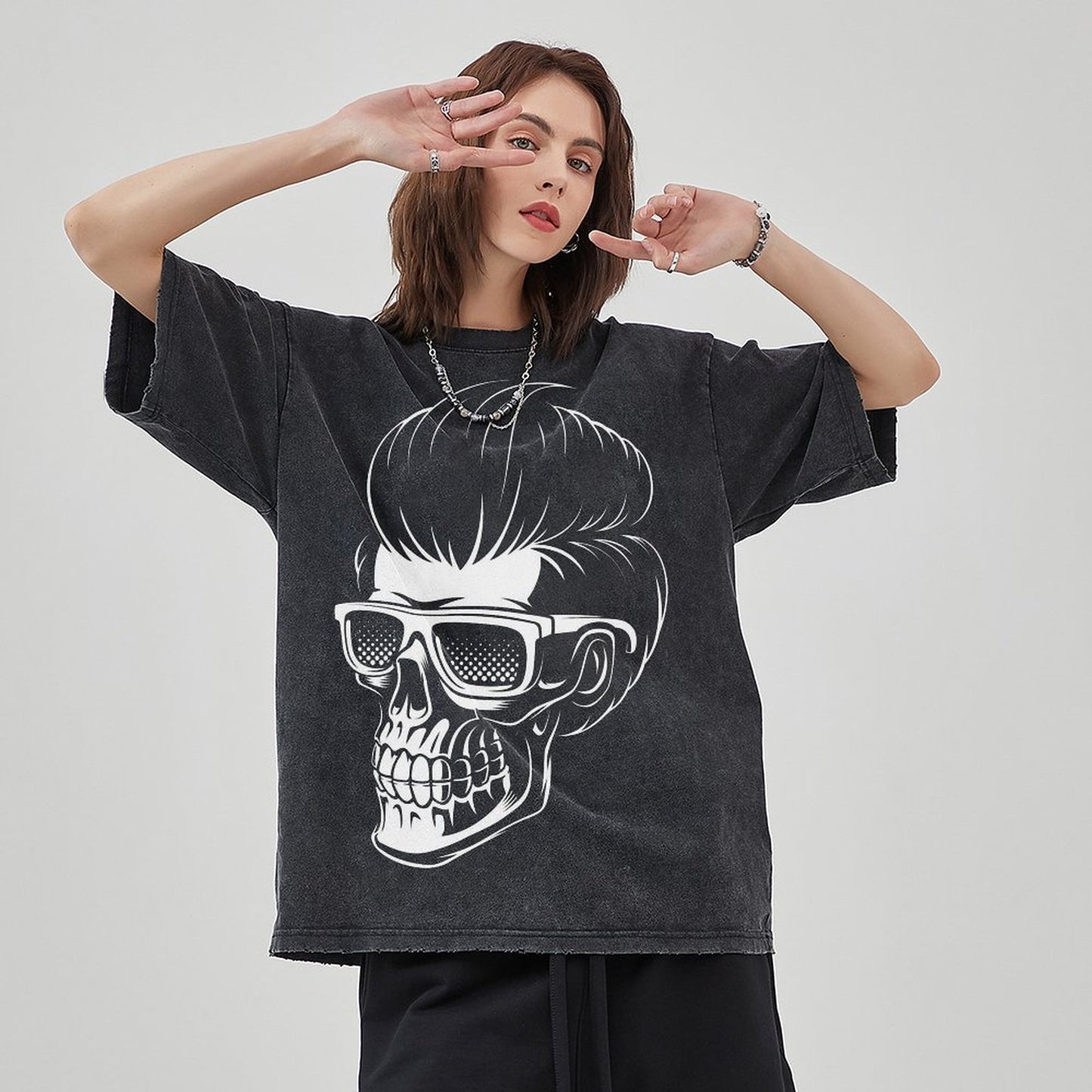 Unisex Vintage Solid Wash T-Shirts 2305101608