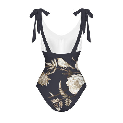 Casual Printed One-Piece Swimsuit And Cover Up 2305102754