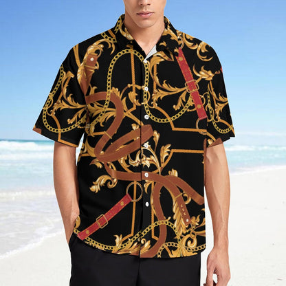 Men's Fashion Casual Printed Short Sleeve Shirts 2306101113
