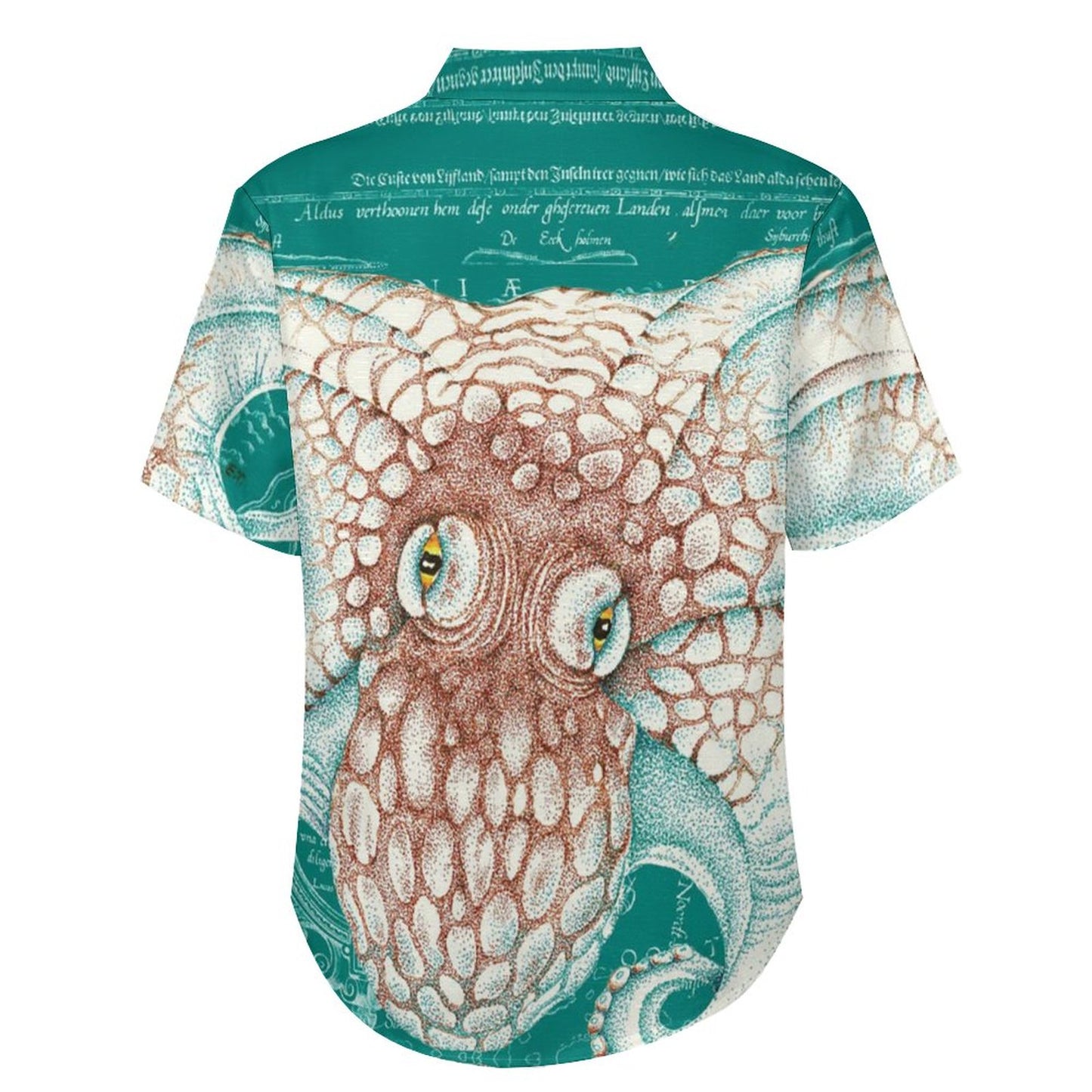 Men's Octopus Painted Art Print Vacation Hawaiian Shirt 2305106292
