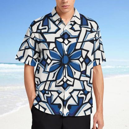 Men's Fashion Casual Printed Short Sleeve Shirts 2306100439