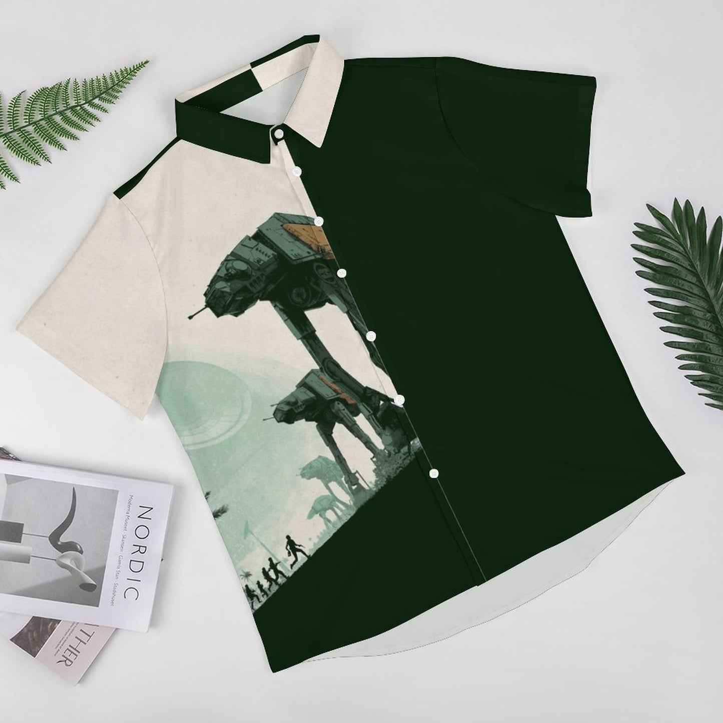Men's Fashion Casual Printed Short Sleeve Shirts 2306101616