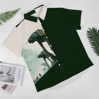 Men's Fashion Casual Printed Short Sleeve Shirts 2306101616