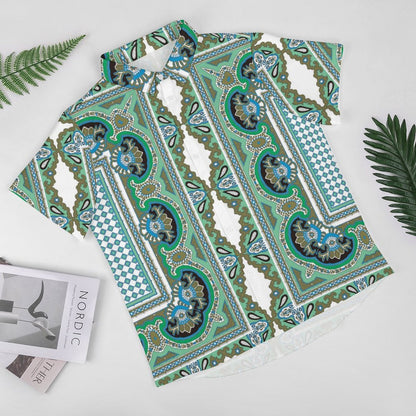 Men's Fashion Casual Printed Short Sleeve Shirts 2306101072