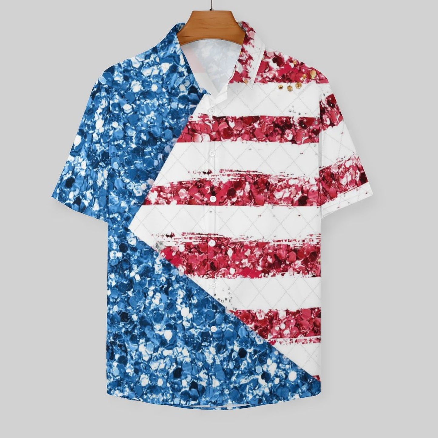 Men's Fashion Casual Printed Short Sleeve Shirts 2306103816
