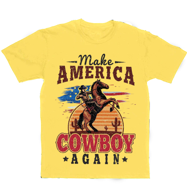 Cowboys Men's Casual Printed T-Shirt