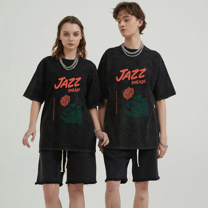 Unisex Vintage Solid Wash T-Shirts 2305102644