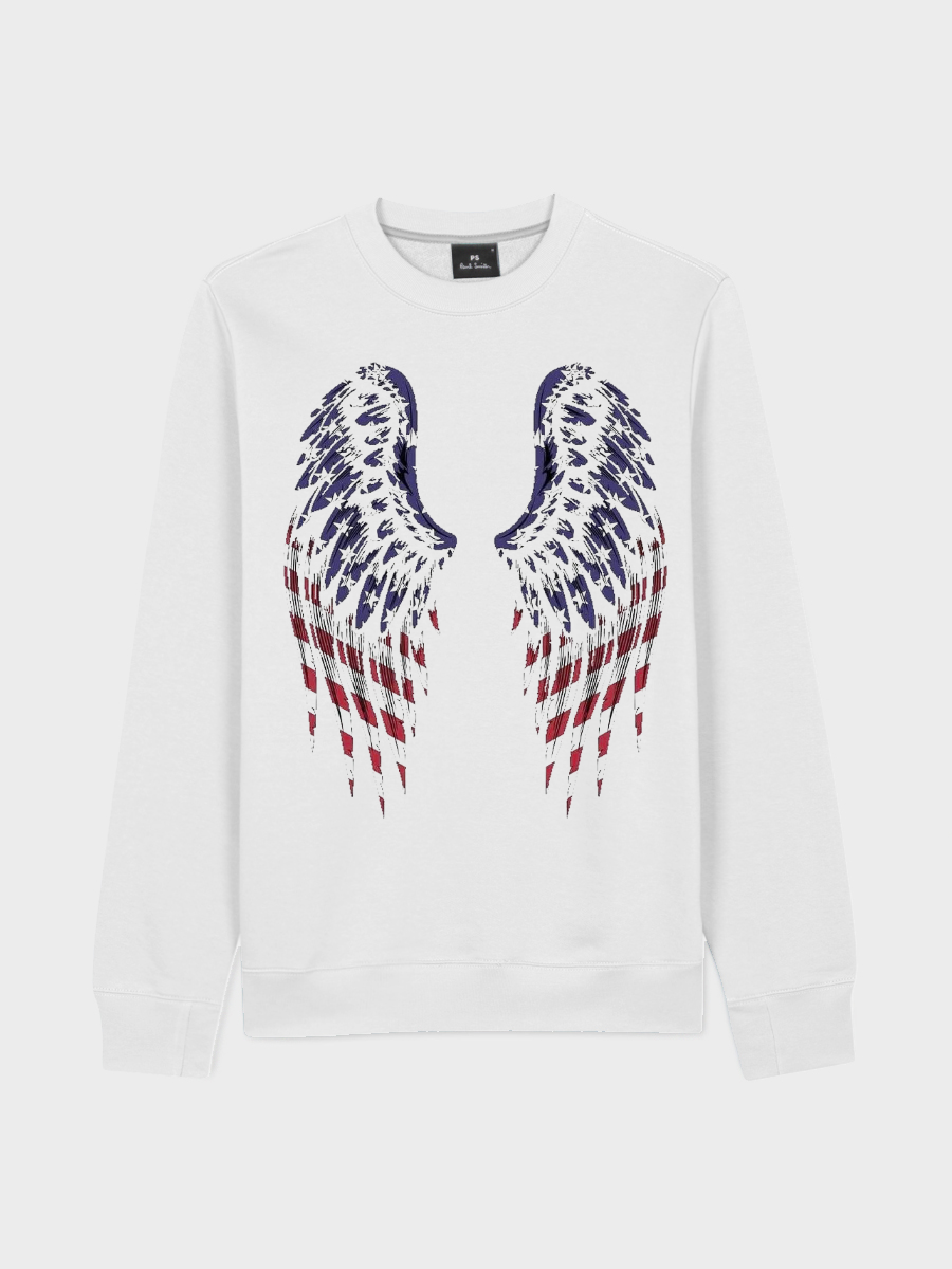 Men's Round Neck Casual Printed Long Sleeve Sweatshirt