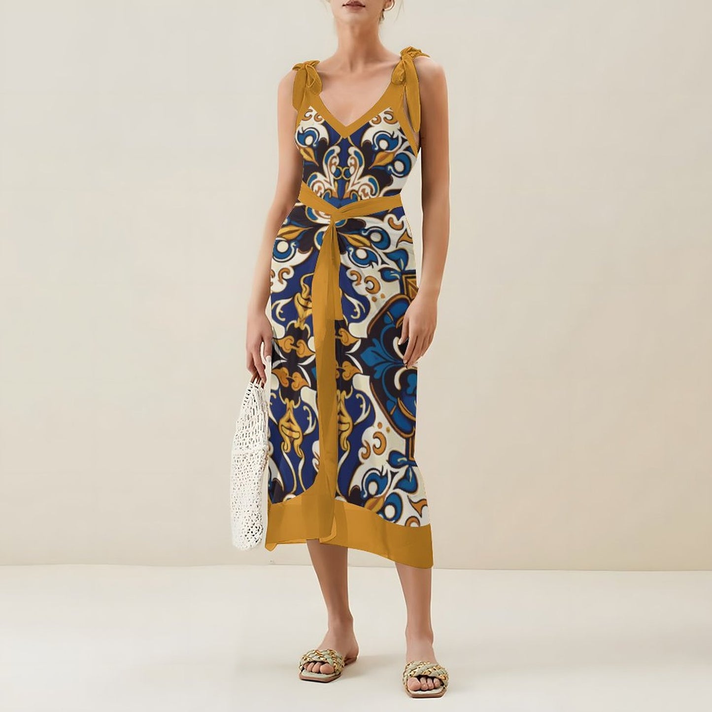 Casual Printed One Piece Swimsuit And Cover Up 2305105402