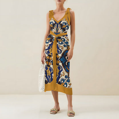 Casual Printed One Piece Swimsuit And Cover Up 2305105402